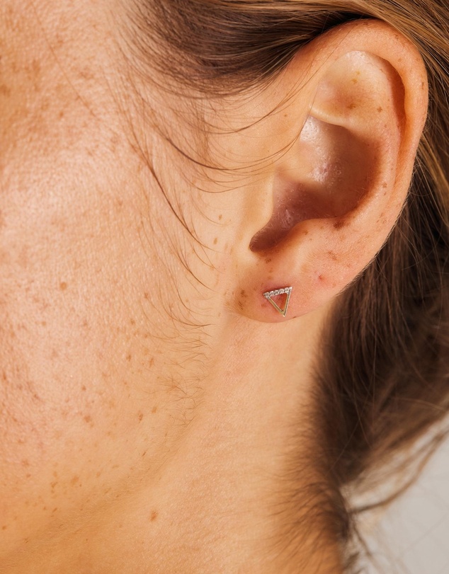 Luna Rae - Solid Gold - Water Element Diamond Studs