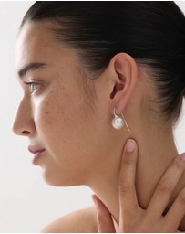 Najo - Luna Silver Pearl Earring
