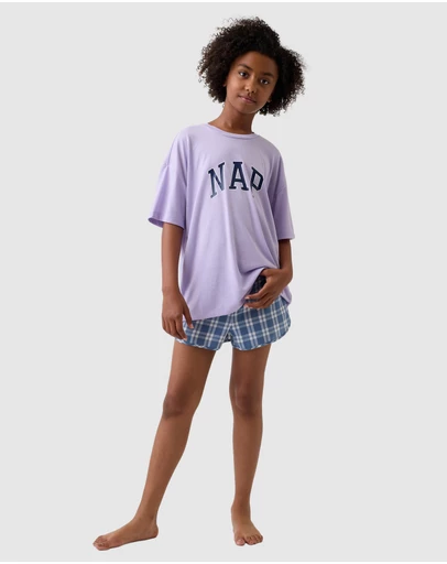 GAP - Oversized Tee Short Pyjama Set - Kids-Teens