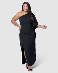 Pink Dusk by Curve Project - Angel Eyes Maxi Dress