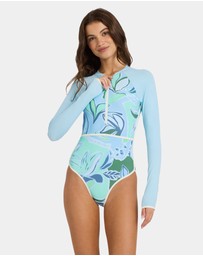 Roxy - Womens Botanic Active Long Sleeve One Piece Rash Vest