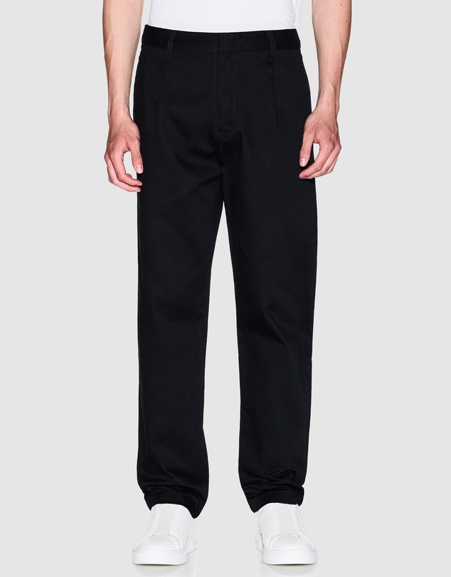 Armani Exchange - Mid-Rise Straight Leg Trousers