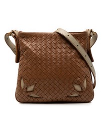 Pre-Loved by Azura Reborn - Pre-Loved Nappa Intrecciato Cutwork Crossbody