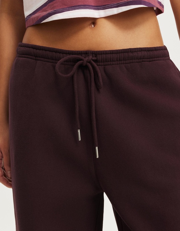 Cotton On Body Active - Plush Tie Waist Wide Leg Sweatpant