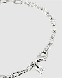 Kuzzoi - ICONIC EXCLUSIVE - Bracelet Male Long Link Chain 925 Sterling Silver