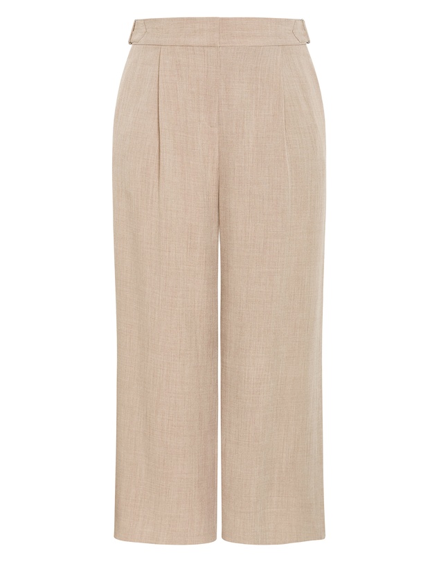 City Chic - Alana Wide Leg Pant - latte
