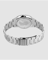 Bering - Bering Ultra Slim 40mm Blue Dial Polished Silver Strap Watch