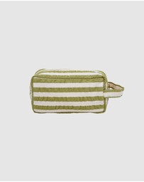 Mosey Me - Seersucker Stripe Dopp Kit