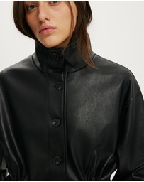 Cotton On - Eli Faux Leather Parka