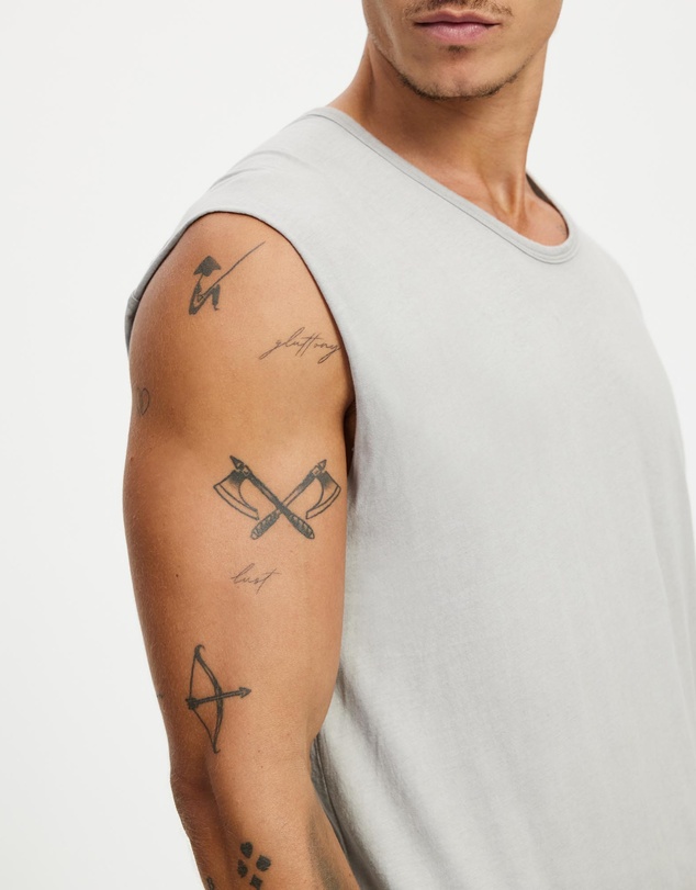 Surrounded By Ghosts - The Graftonite Asymmetrical Cotton Tail Muscle T-Shirt