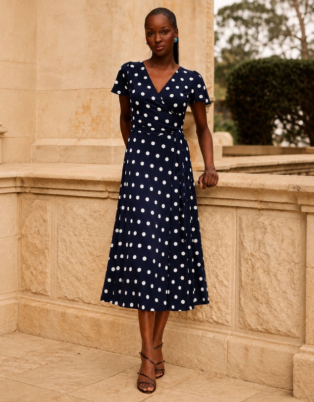 SACHA DRAKE - Reverse Wrap Midi Dress