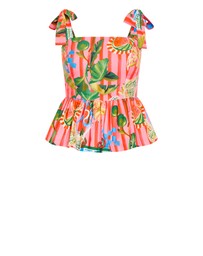 City Chic - Isabel Print Top - Pink