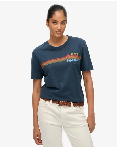 Superdry - Rainbow Stripe Slim Fit Tee