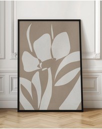 Olive et Oriel - Muted Petals No 3 by Shatha Al Dafai Art Print