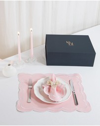 Tablescaped - Pretty In Pink - Set of 4 Bow Napkin Rings