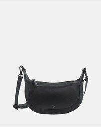 Pierre Cardin - Pierre Cardin Ladies Leather Crescent Crossbody Bag