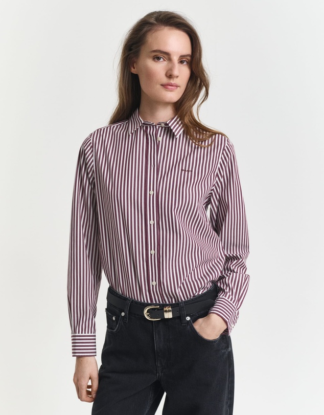Gant - Regular Fit Striped Poplin Shirt