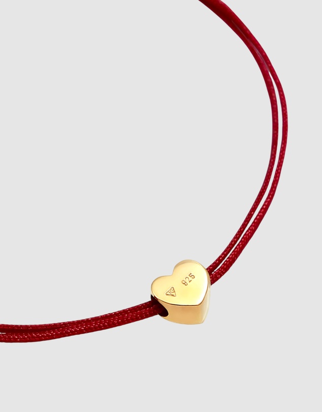Elli Jewelry - Bracelet Heart 925 Sterling Silver Gold-Plated