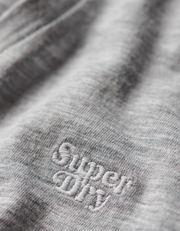 Superdry - Studios Slub Embroidered Vee Tee