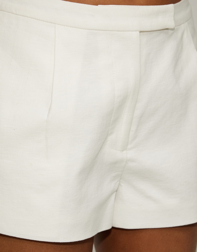 Dazie - Mirage Linen Blend Mini Shorts
