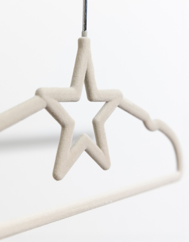 Living Textiles - 10pk Baby Coat Hangers - Stars/Beige