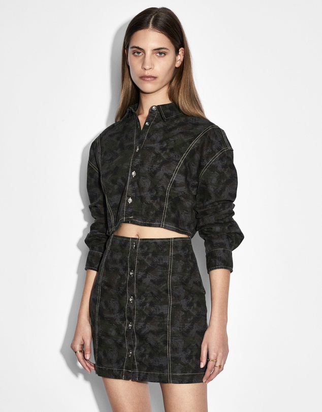 Ksubi - Cutout Shirt Dress Camo