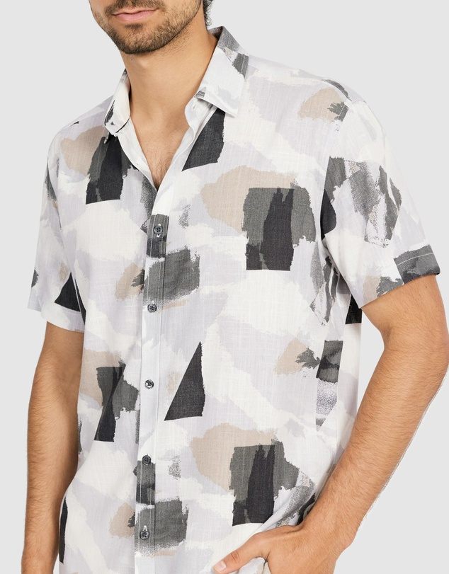 Tarocash - Monet Viscose Abstract Shirt