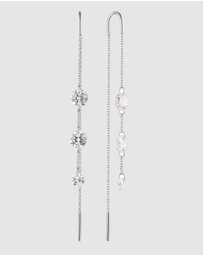 Georgini - Mirage Ethereal White Cubic Zirconia Threader Earring Silver
