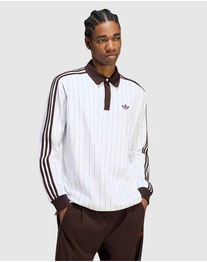 adidas Originals - Pinstripes Long Sleeve Polo
