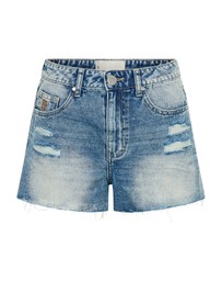 ONE TEASPOON - Bowies High Waist Denim Shorts - Sunset Blue