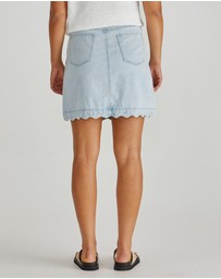 Sass - Vale Scalloped Denim Skirt