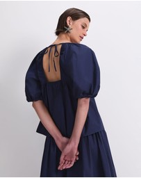 Sportscraft - Nila Tie Half Sleeve Blouse