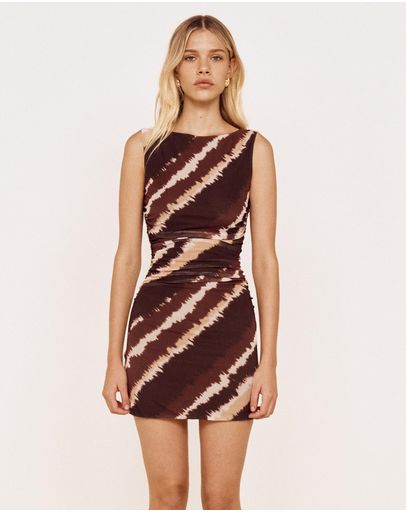 Chocolate Blurry Stripe