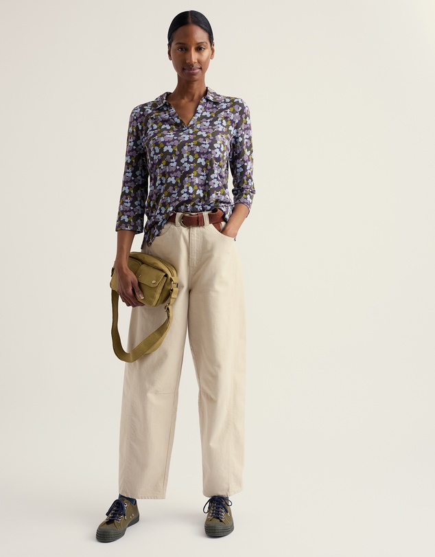 Seasalt - Seasalt Cornwall Multi Wavecrest Shirt in Organic Cotton Jersey