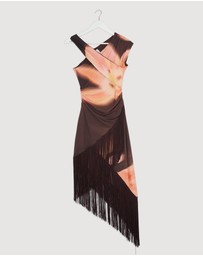 Revibe - Repaired The Wolf Gang Veda Midi Dress - AU 10