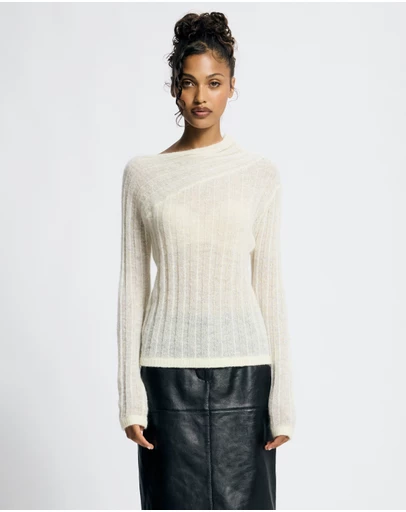 Lover - Seraphine Mohair Blend Sheer Jumper