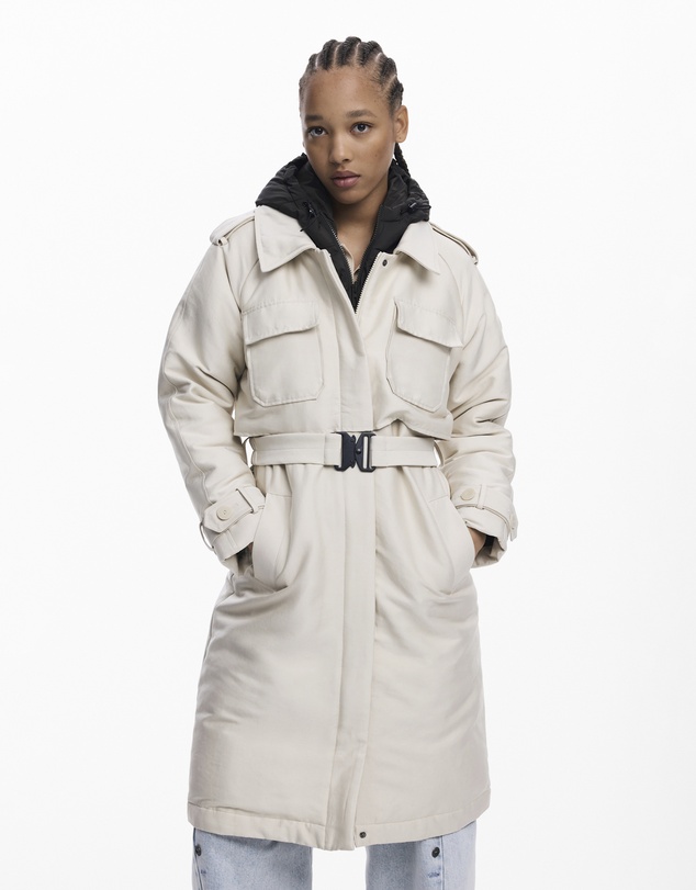 Desigual - Padded Long Overcoat