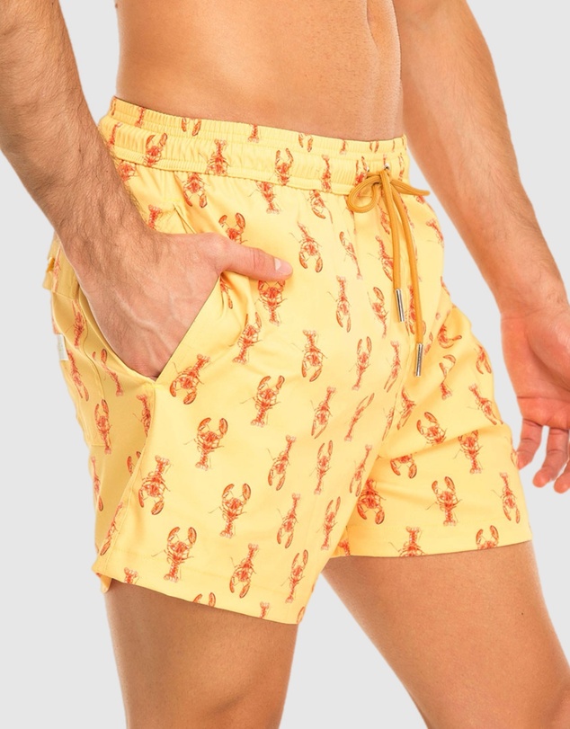 Tolu Australia - Yellow Boardshorts with Lobsters
