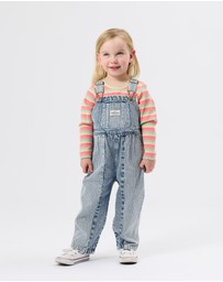 Goldie + Ace - Austin Pinstripe Denim Overalls - Babies-Kids