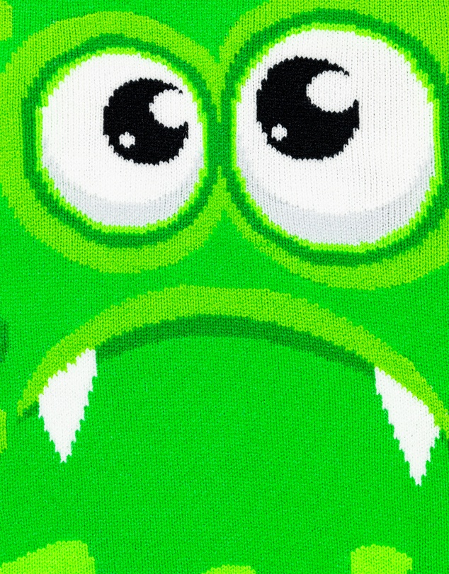 Crazy Skates - Crazy Socks Monster Green Knee-High Socks