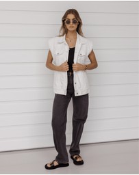 ALEXANDRA - Kozet Vest White Denim