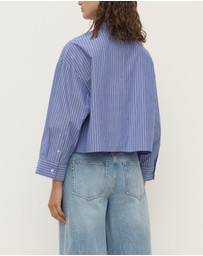Assembly Label - Anais Stripe Cropped Shirt