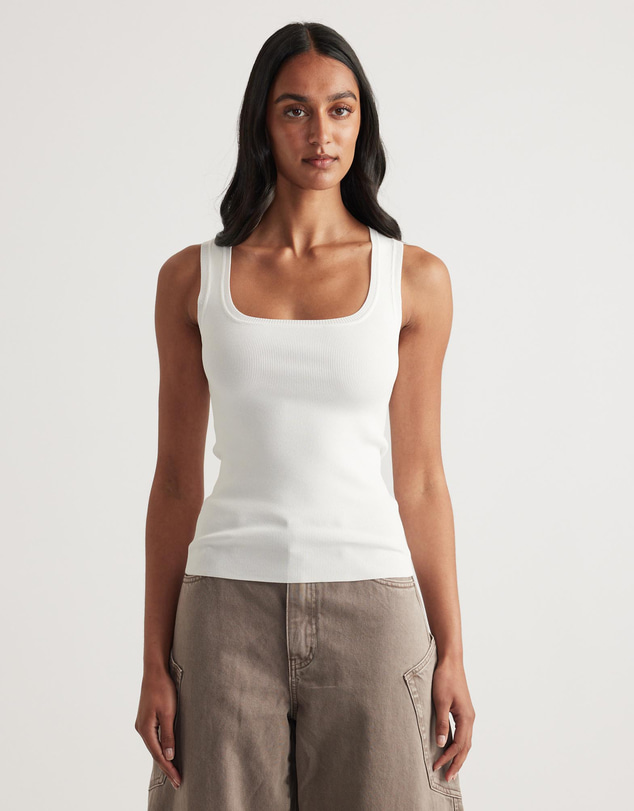 Decjuba - Holly Square Neck Knit Tank