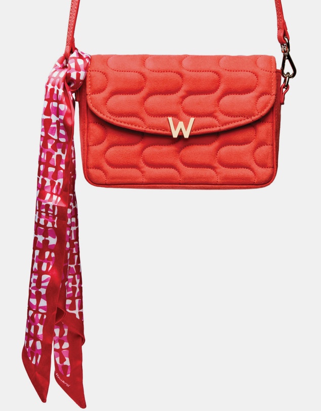Wolf - Wolf Mimi Swirl Cross Body Bag with Scarf Radiant Red