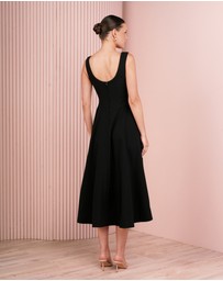 Azzurielle - Parrie Full Skirt Midi Dress