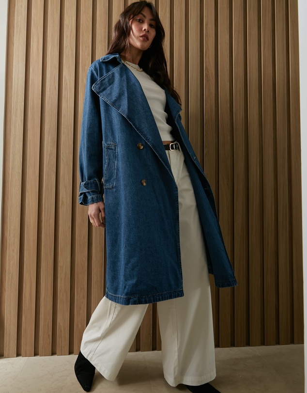 DRICOPER DENIM - Reya Denim Trench Coat