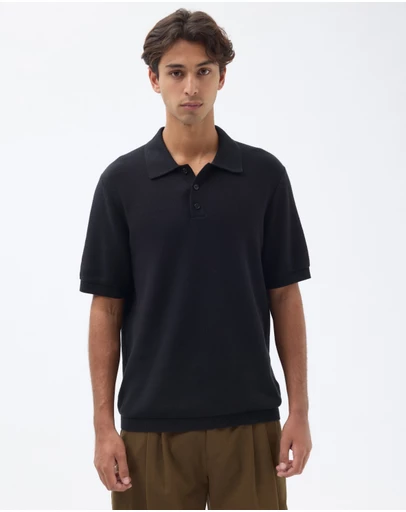 AERE - Organic Cotton Short Sleeve Polo