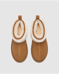 EVERAU - Australian Shepherd Ugg Eirwen Platform Cow Suede Upper UGG Boots