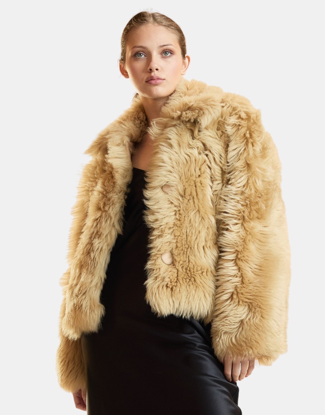 Cynthia Rowley - Shearling Cropped Jacket