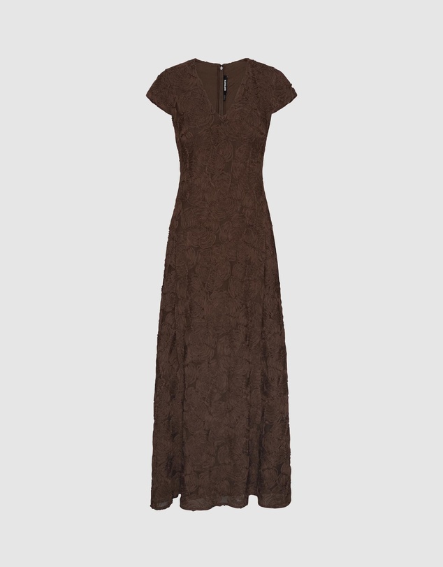ROTATE - Flower Mesh Maxi Dress